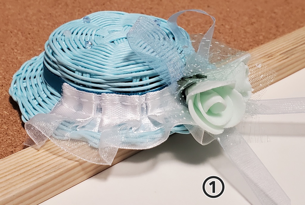 カンカン帽【青系】