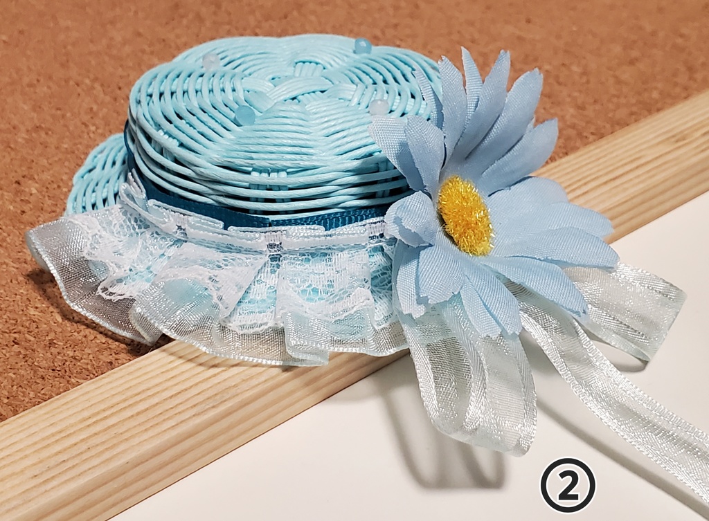 カンカン帽【青系】