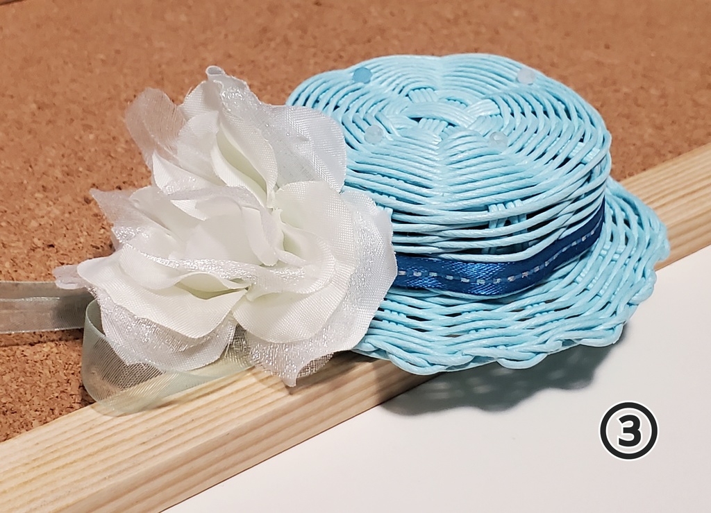 カンカン帽【青系】