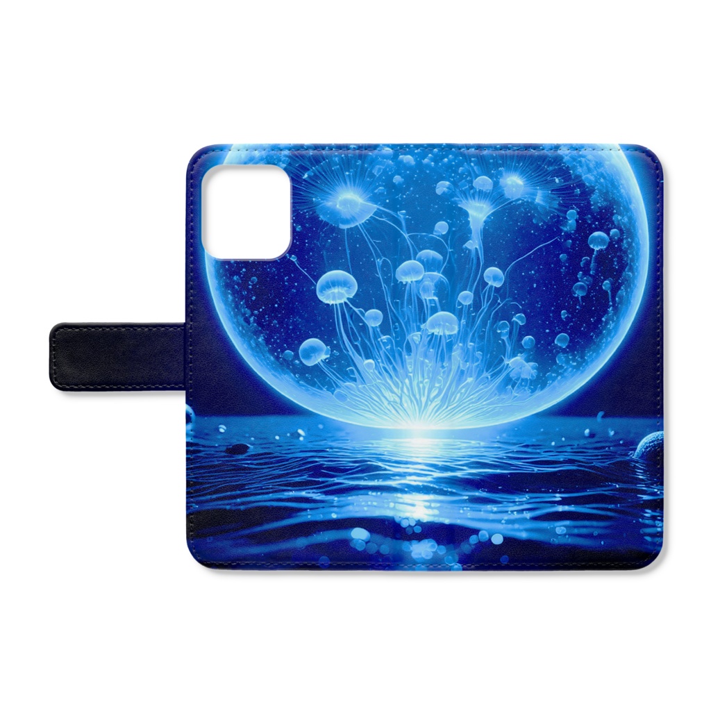 海月の灯 手帳型iPhoneケース