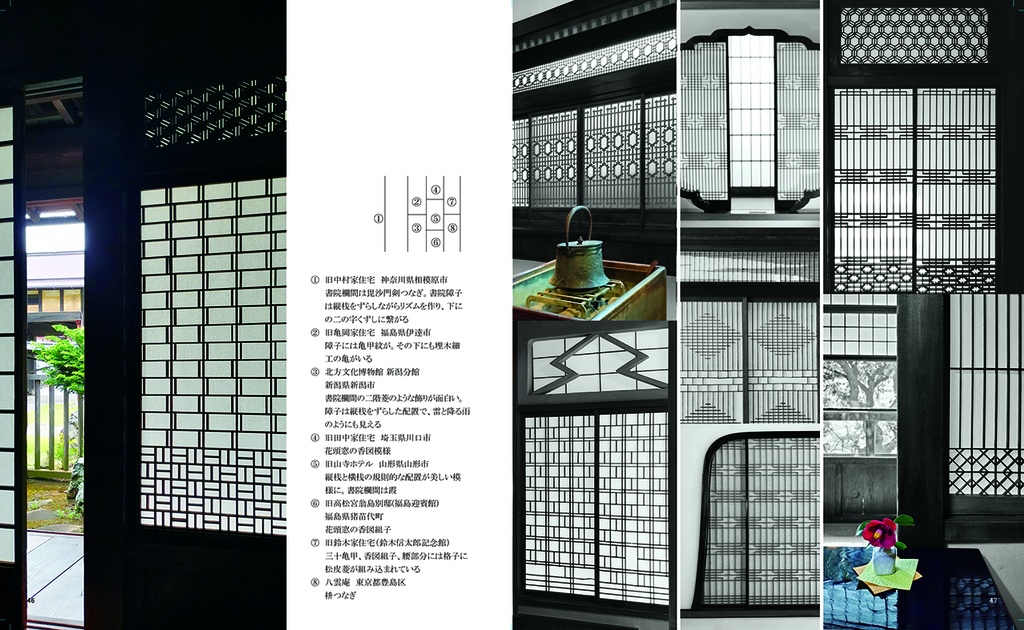 雅趣に富む影ー組子の隙間を覗く