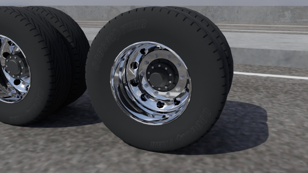 大型トラック・バス タイヤ・ホイール Ver.2