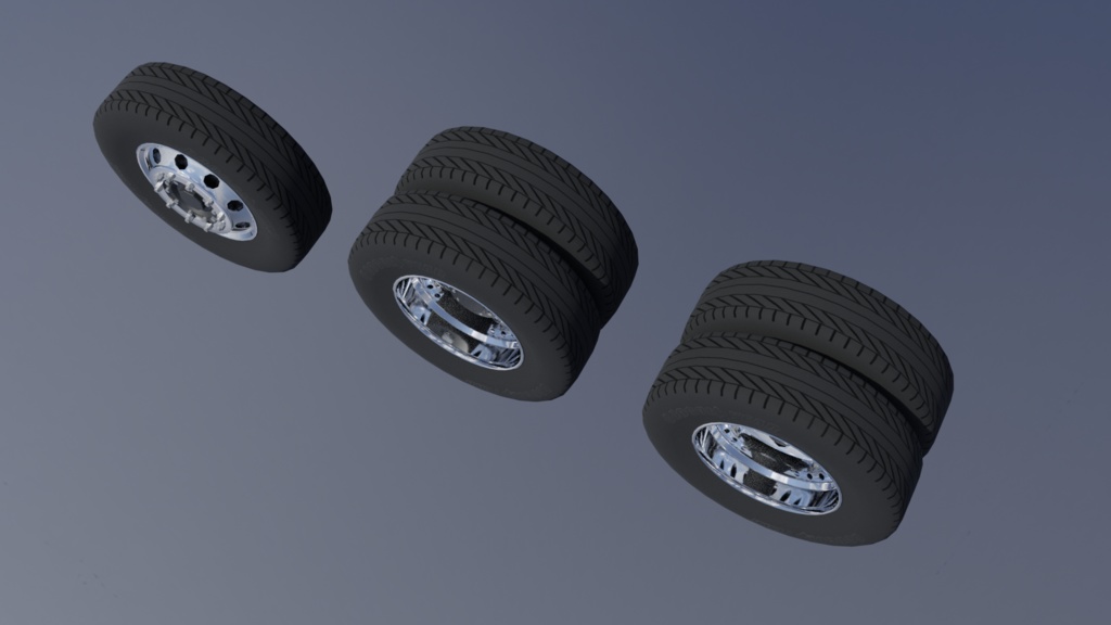 大型トラック・バス タイヤ・ホイール Ver.2
