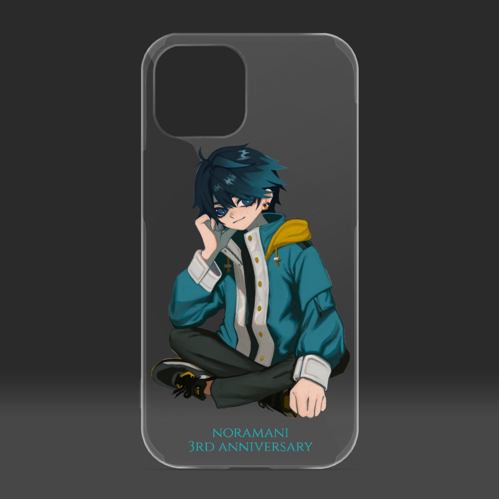 【定常商品】クリアiPhoneケース(のらまに活動3周年記念イラスト)