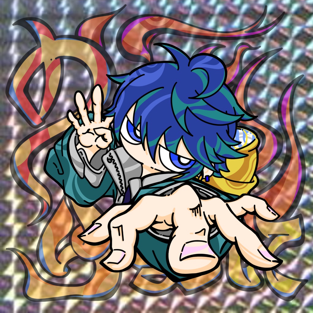 のらまにステッカー2種セット(4周年記念イラスト)