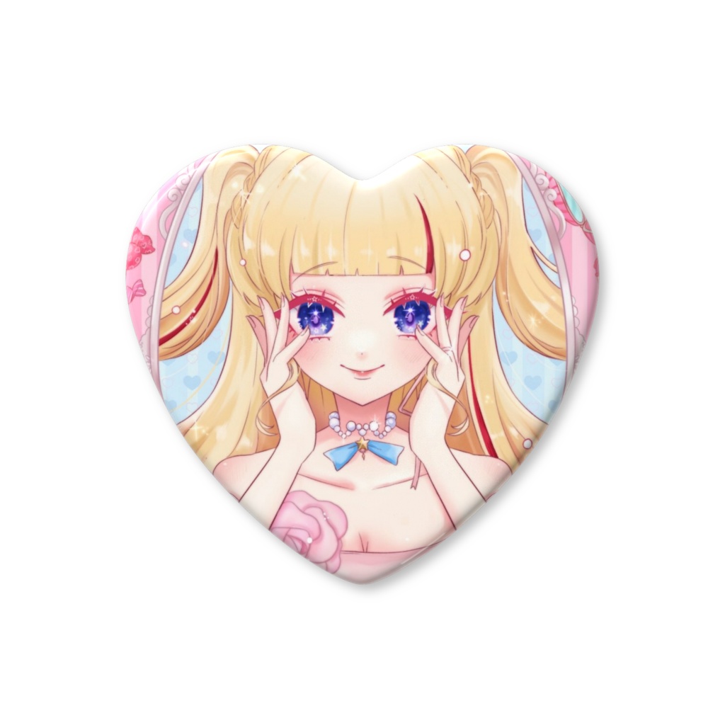 1周年1枚絵トワハート缶バ