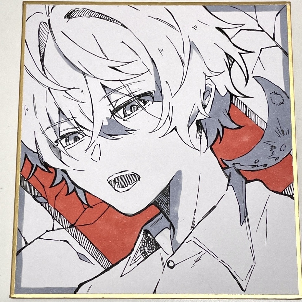 イラスト　色紙　オリジナル　ミニ色紙