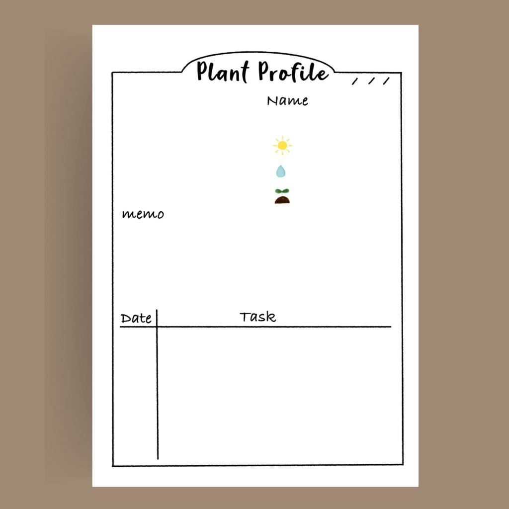 ガーデニングノート(園芸ノート) Goodnotes5用 園芸記録ノート