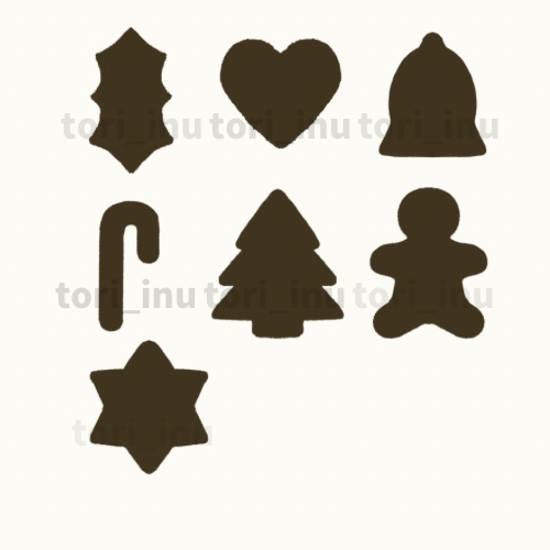 クリスマスクッキーブラシ