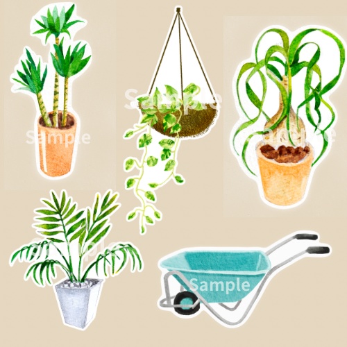 お部屋みたいに、植物を手帳に飾ろう。