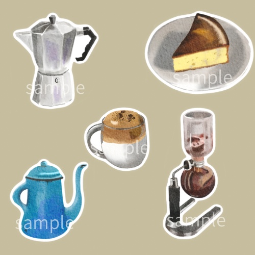 貼るだけで、カフェ感