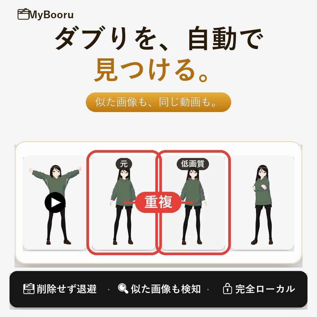 MyBooru|画像,動画重複検出+作者/タグ/キャラ整理
