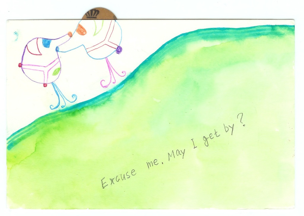 Eｘcuse me.　May Ｉ get by ?