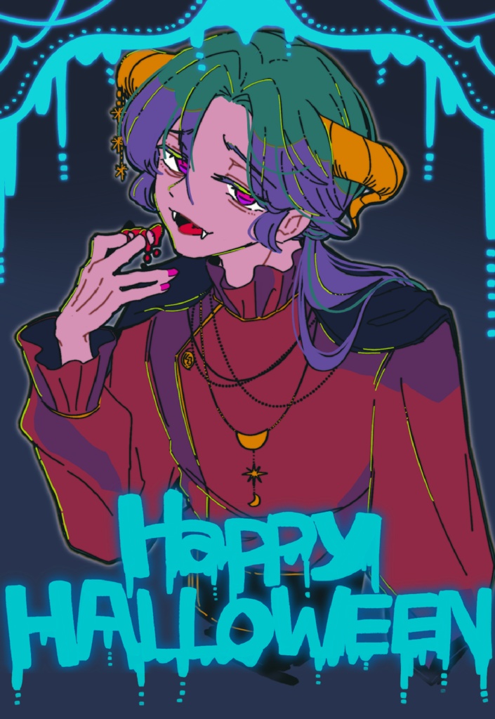 ポストカード「火光－ＫＡＧＩＲＯＩ　ﾊﾛｳｨﾝ2025」