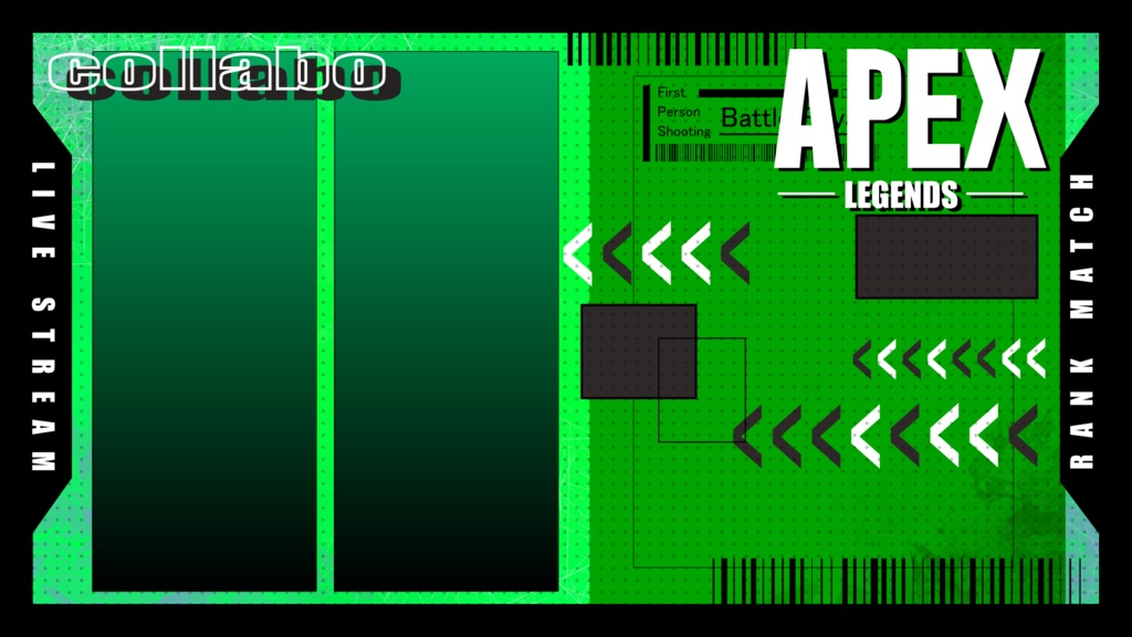 【APEXサムネ素材】 3人用 カジュアルマッチ/ランクマッチ【全5色】