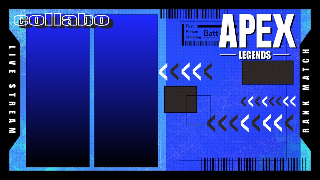 【APEXサムネ素材】 3人用 カジュアルマッチ/ランクマッチ【全5色】