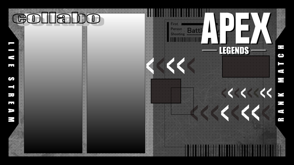 【APEXサムネ素材】 3人用 カジュアルマッチ/ランクマッチ【全5色】