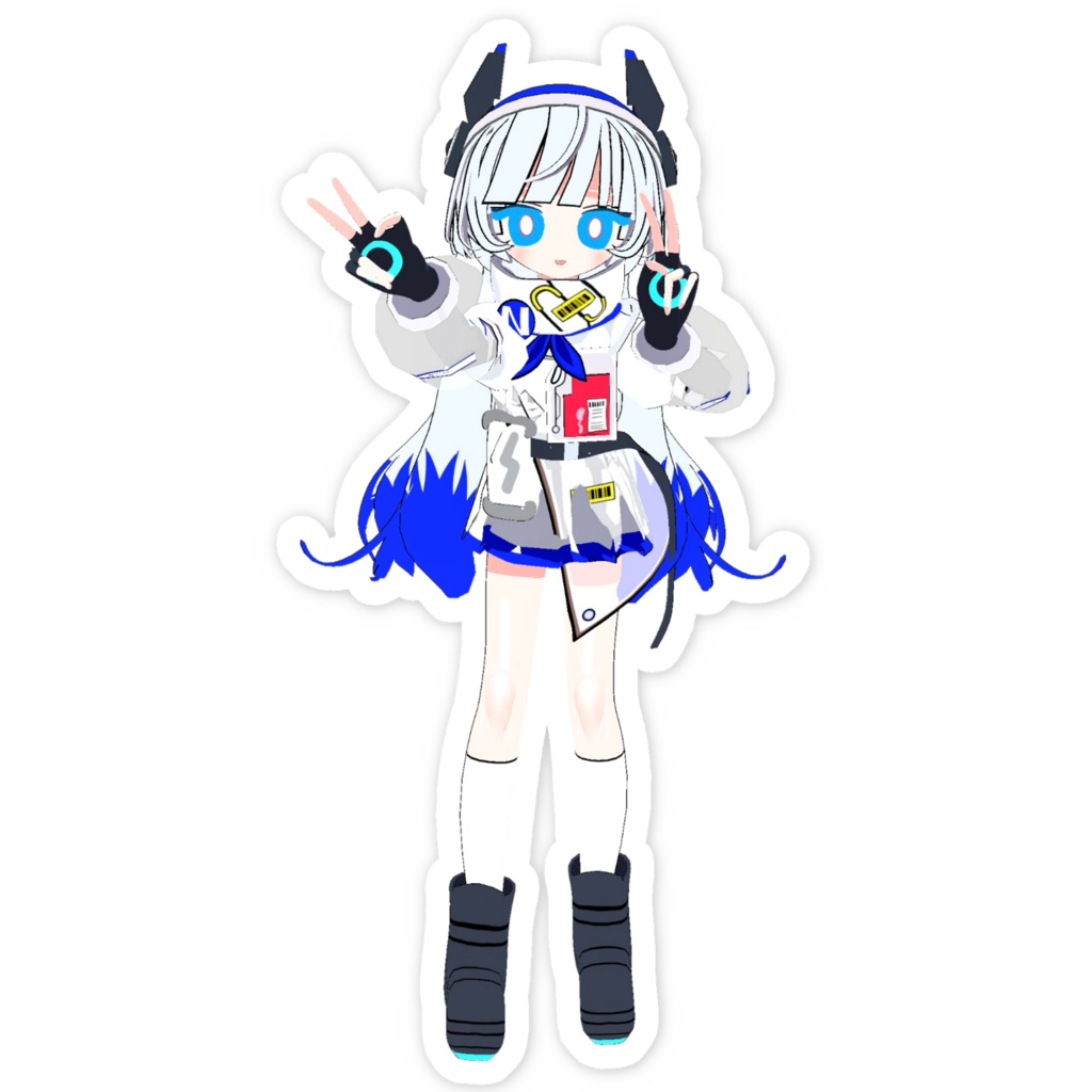 N - 3Dステッカー