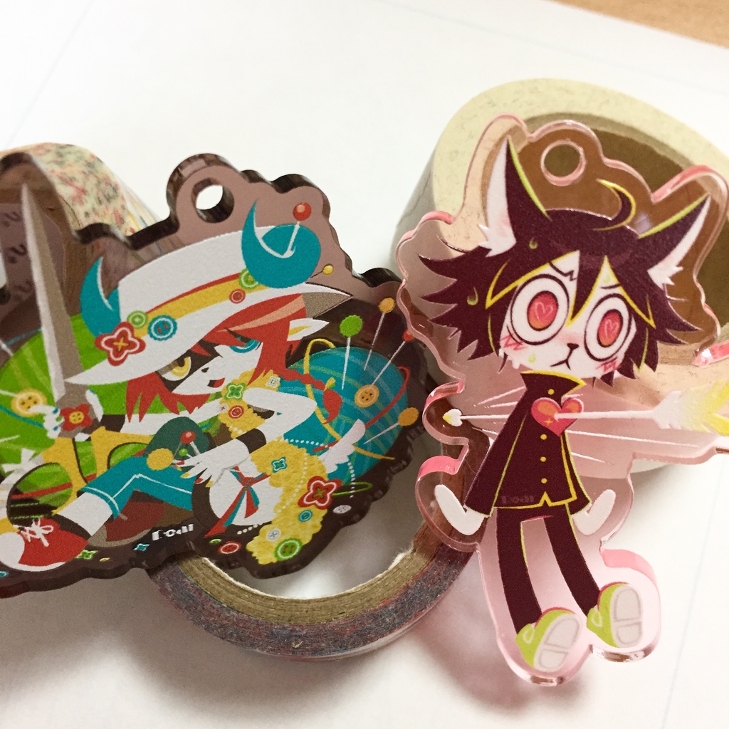 創作アクリルキーホルダー