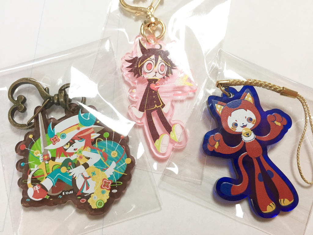 創作アクリルキーホルダー