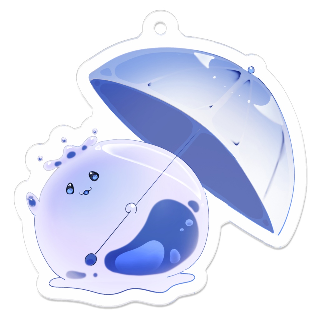 あまつぶアクリルキーホルダー☂