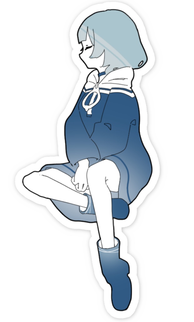 スマホステッカー_あめこ☂