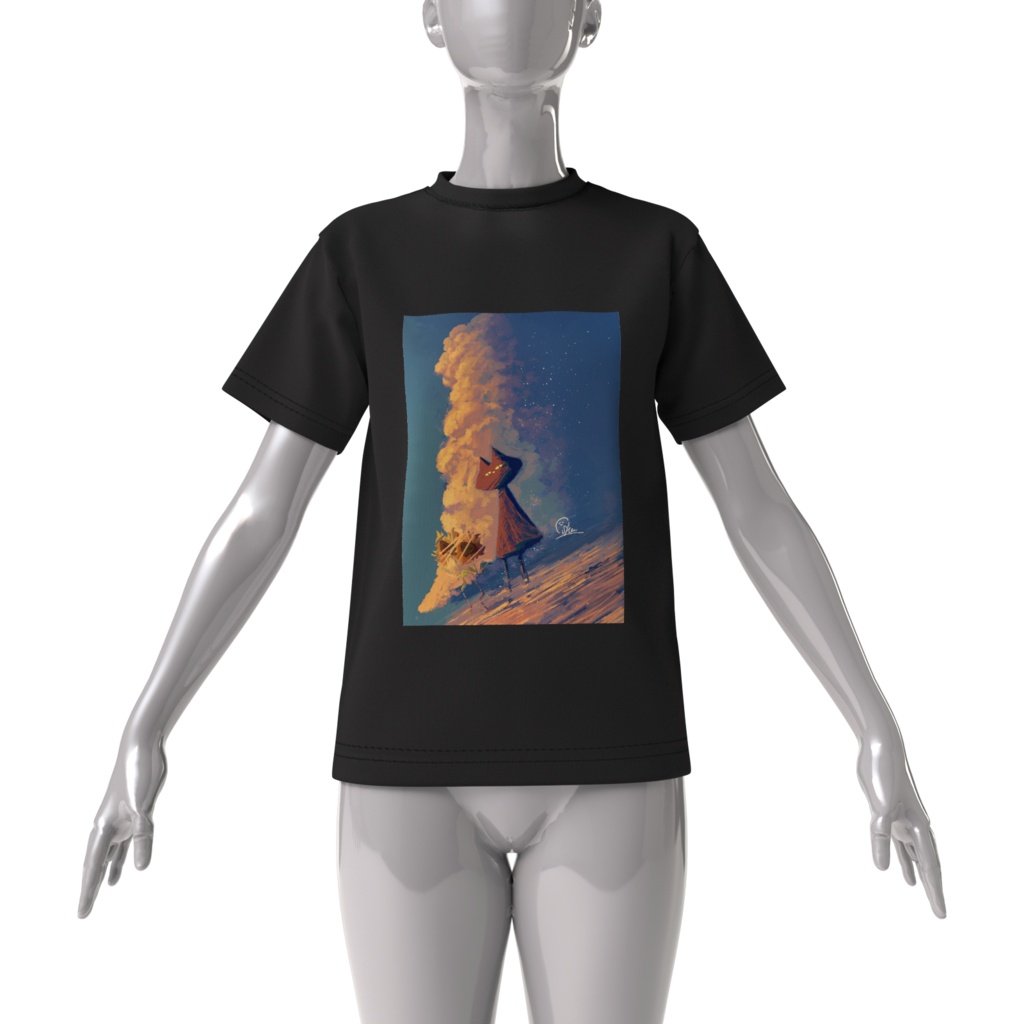 「ヌコラータ(夏)」Tシャツ