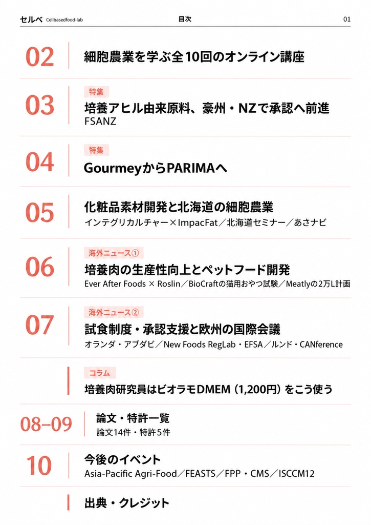 培養肉専門情報誌『セルベ』2026年10月号【10/31までの限定価格】