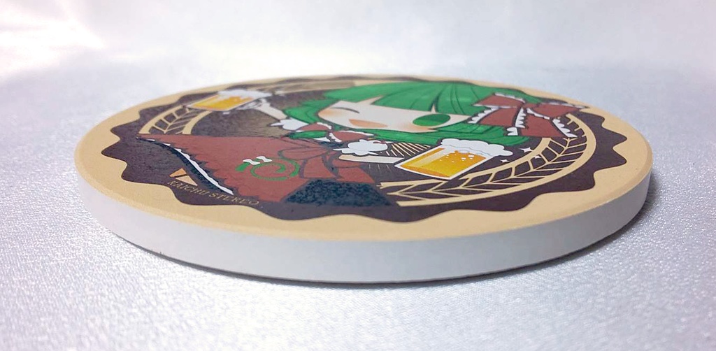 【再販・受付終了】ひなちゃんビールジョッキ&吸水コースターセット