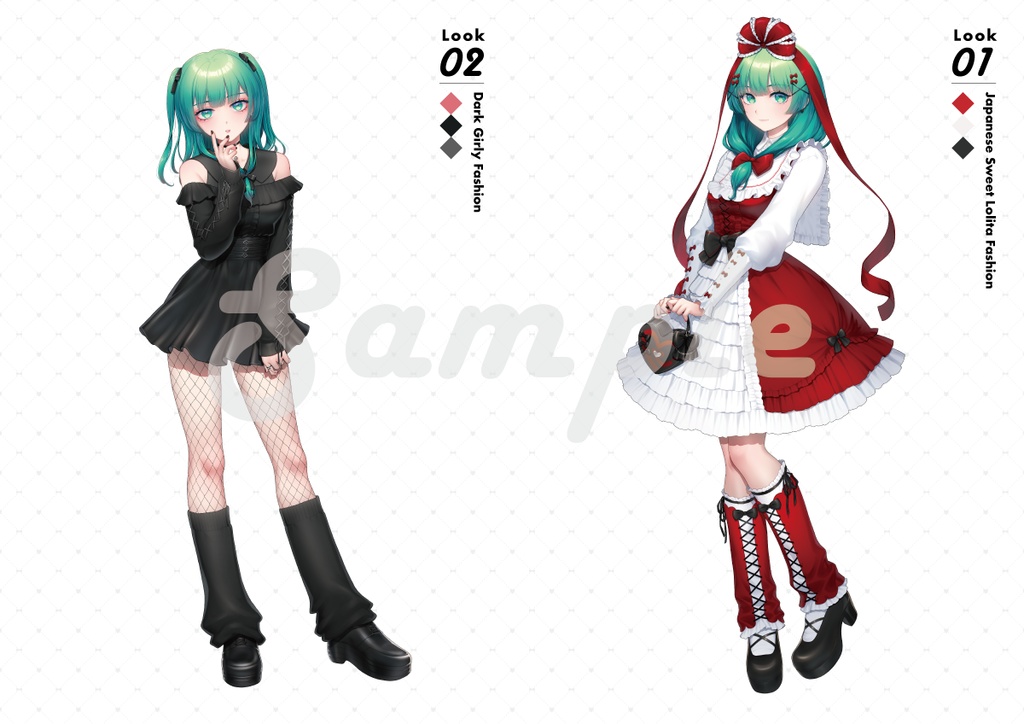 【雛ちゃん縁日】Hina's Lookbook(鍵山雛ファッションイラスト本)