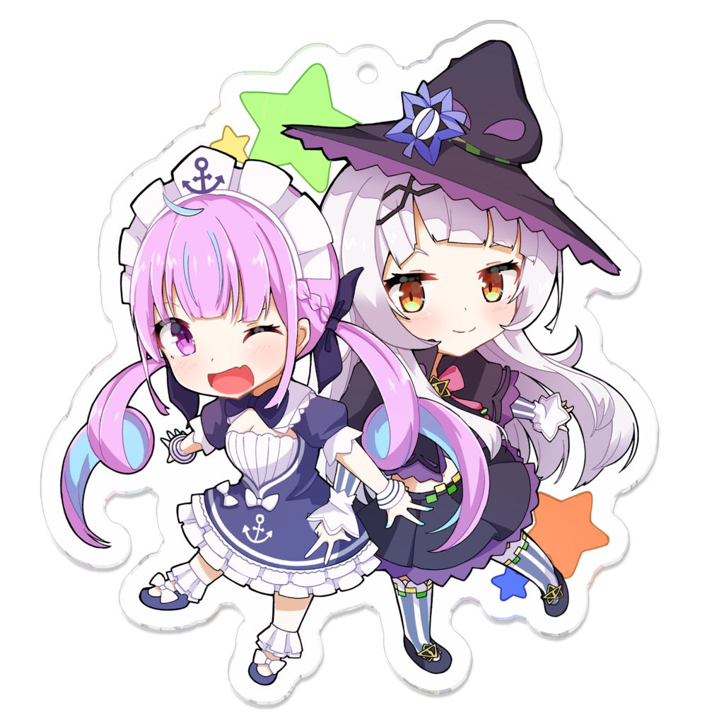 【非公式】あくシオ アクリルキーホルダー 【ホロライブ 】