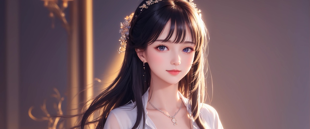 动漫 ai美女长发壁纸