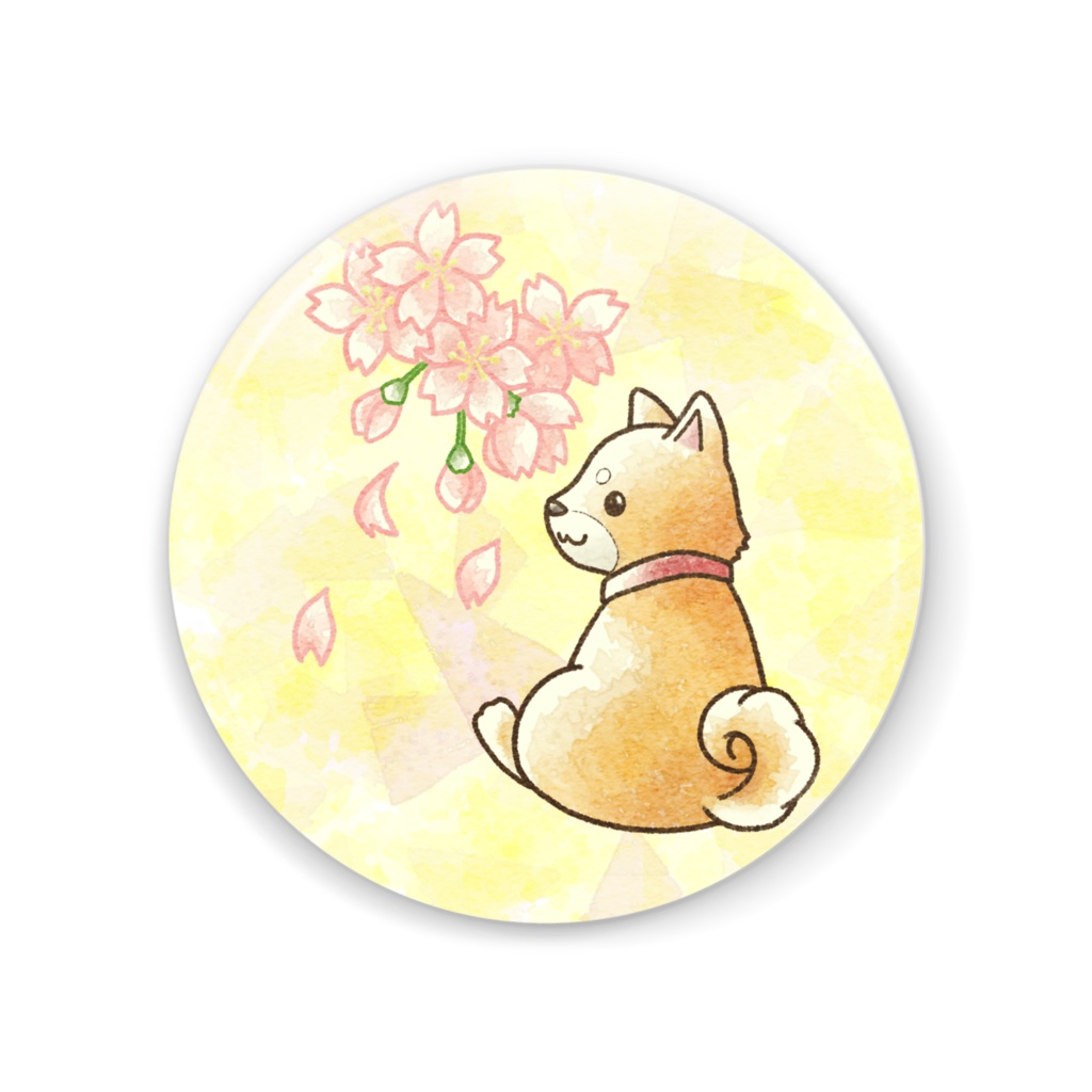 柴犬の缶ミラー
