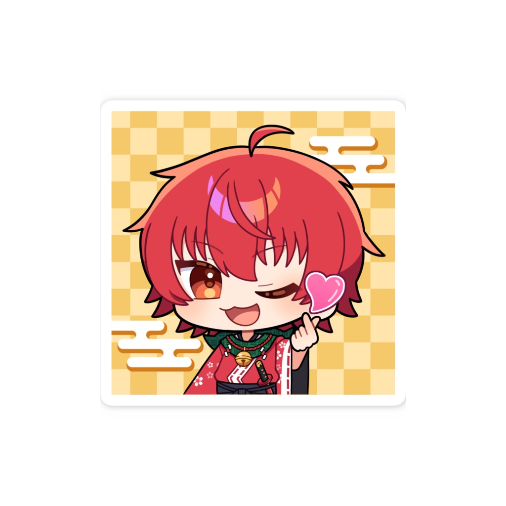 指ハートステッカー