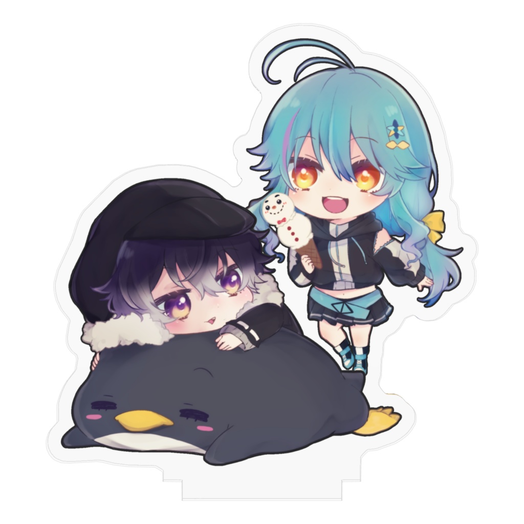 あいギンペアアクリルフィギュア