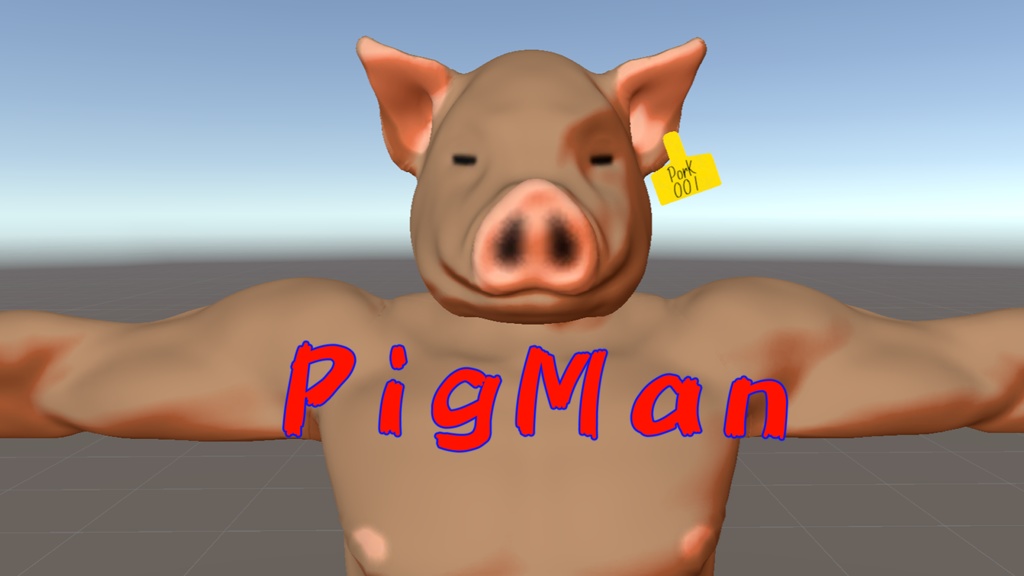 【VRChat用】アバター_Pigman Fighter