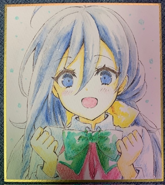 清霜ちゃんミニ色紙