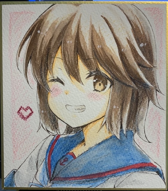 深雪ちゃんミニ色紙