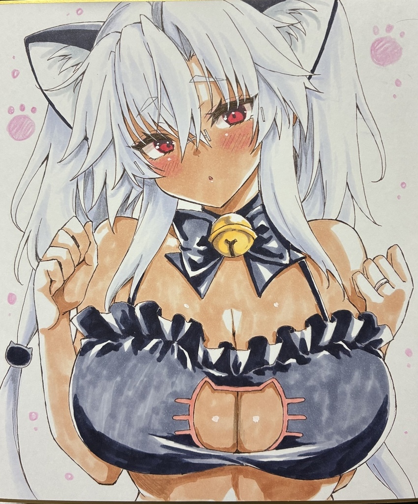 にゃんこ武蔵しゃん中色紙３