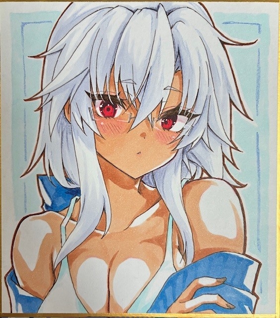 キャミ武蔵しゃんミニ色紙