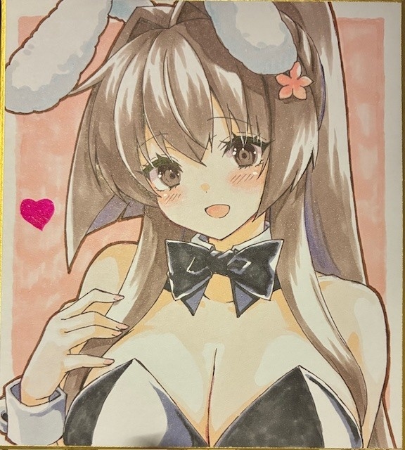 バニー大和おねいちゃミニ色紙