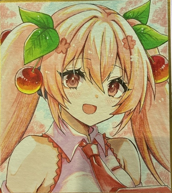 小色紙　桜ミク