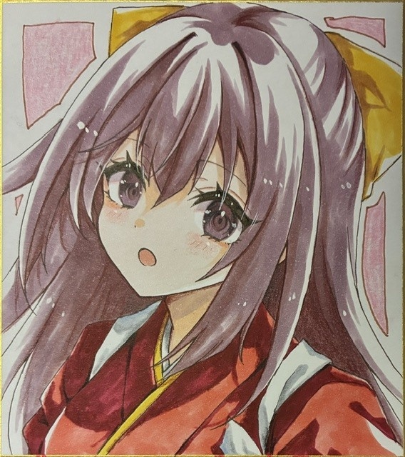 小色紙　神風