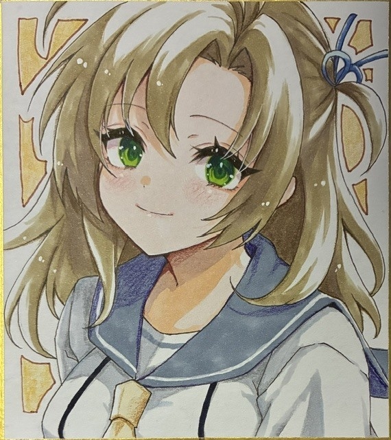 小色紙　衣笠