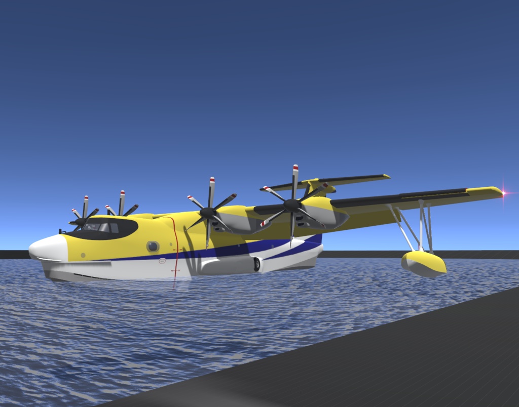 K3式 LFB-2型 大型飛行艇 (Ver1.32)【VRC想定】【Sacc1.71, 1.64】