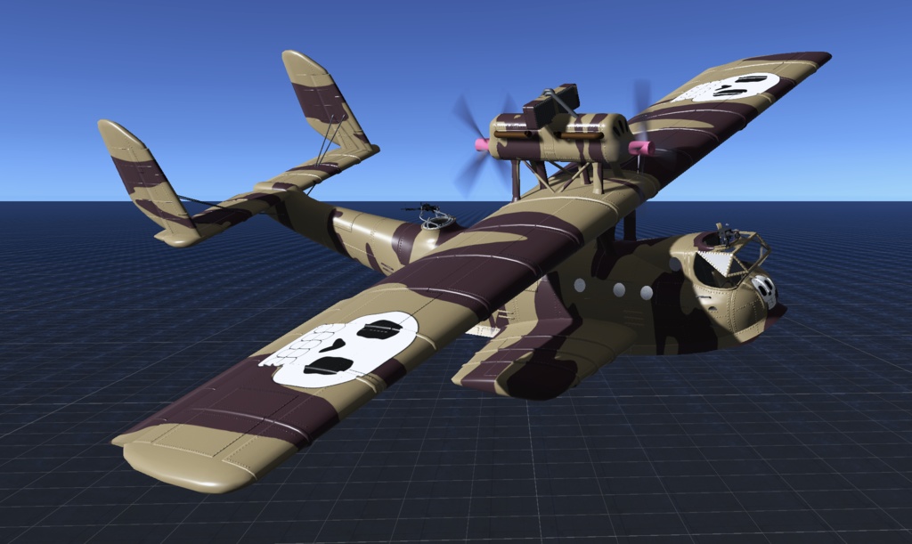 K3式 ダボハゼ型 中型飛行艇 (Ver1.02)【VRC想定】【Sacc's Flight】