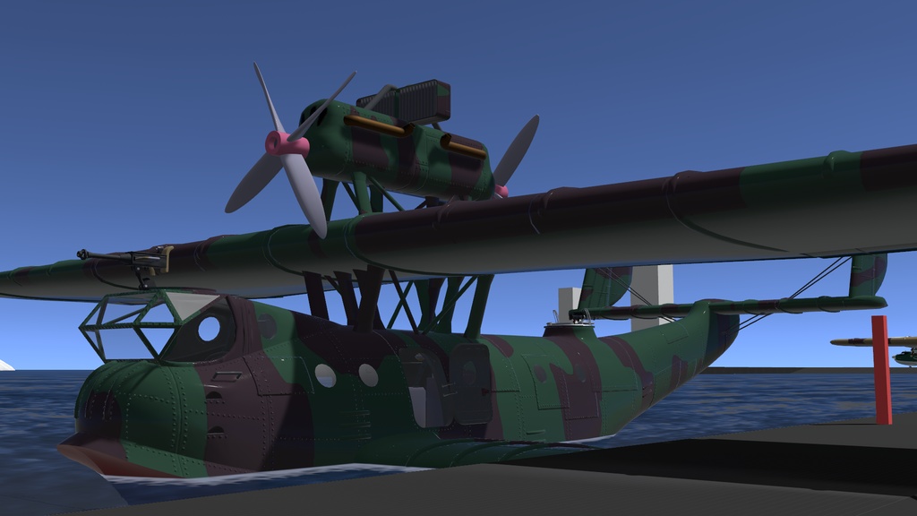 K3式 ダボハゼ型 中型飛行艇 (Ver1.02)【VRC想定】【Sacc's Flight】