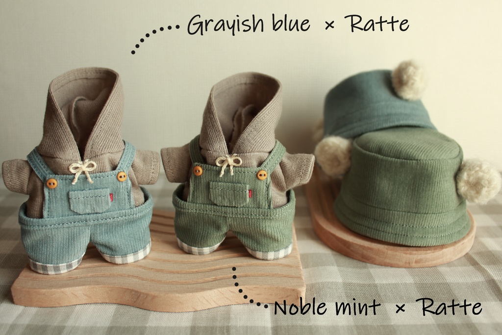 くまさんのサロペットセット