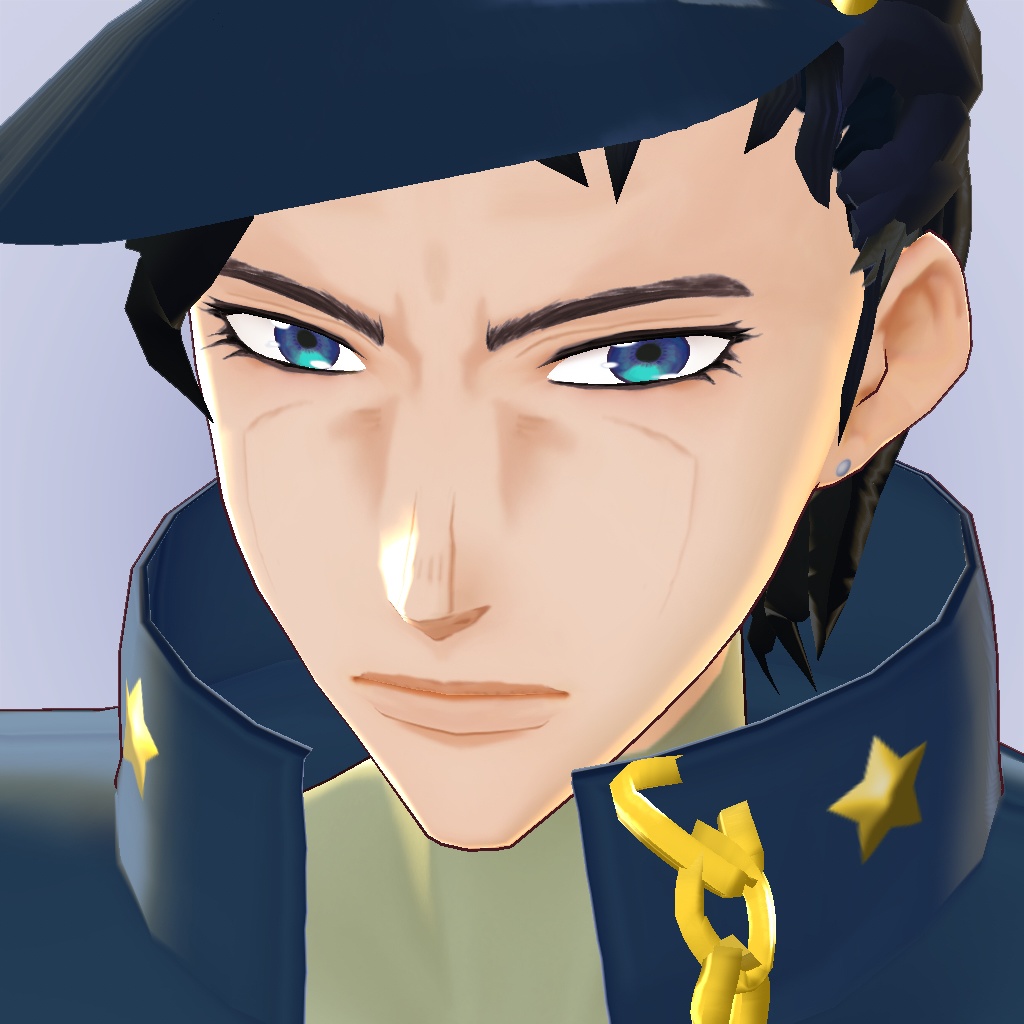 【無料|Free】VRoid用 Jojo Pt. 3 Face Texture Set 3部ジョジョテクスチャーセット