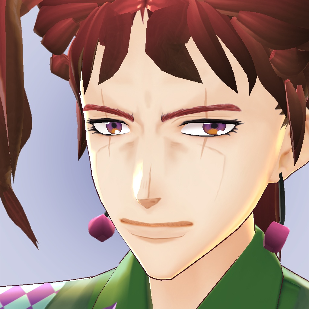 【無料|Free】VRoid用 Jojo Pt. 3 Face Texture Set 3部ジョジョテクスチャーセット